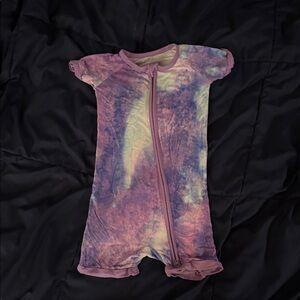 Little Sleepies Purple and Cream Kids Bodysuit